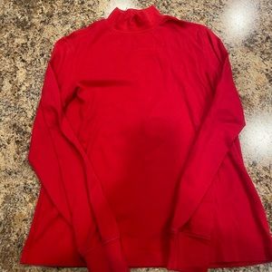 Red turtle neck